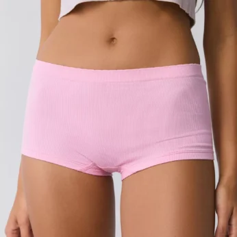 Out From Under Ribbed Seamless Boyshort Undie