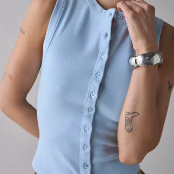 BDG Gigi Knit Button-Down Tank Top