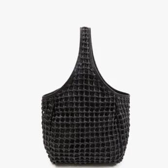 Bando Black Knot Woven Leather