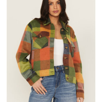 Cleo + Wolf Women's Buffalo Plaid Print Coat